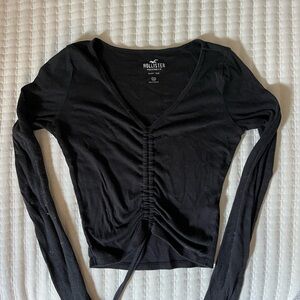 hollister drawstring top
